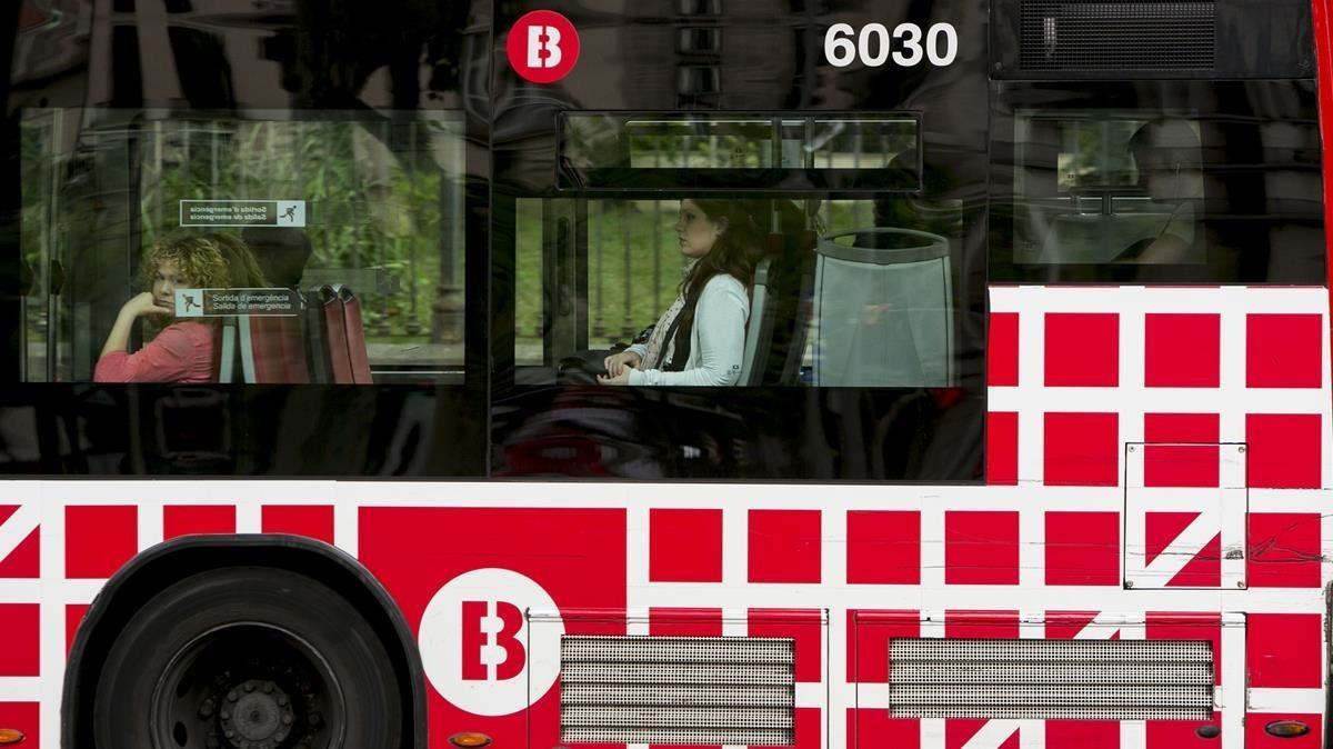 Un autobús urbà de Barcelona. 