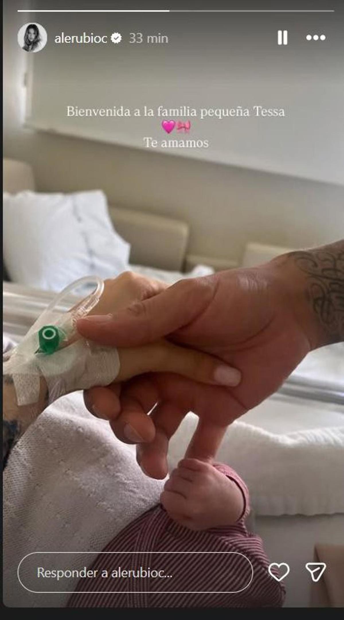 Salen a la luz las primeras imágenes de la hija de Alejandra Rubio y Carlo Costanzia: "Bienvenida a la familia, pequeña Tessa. Te amamos"