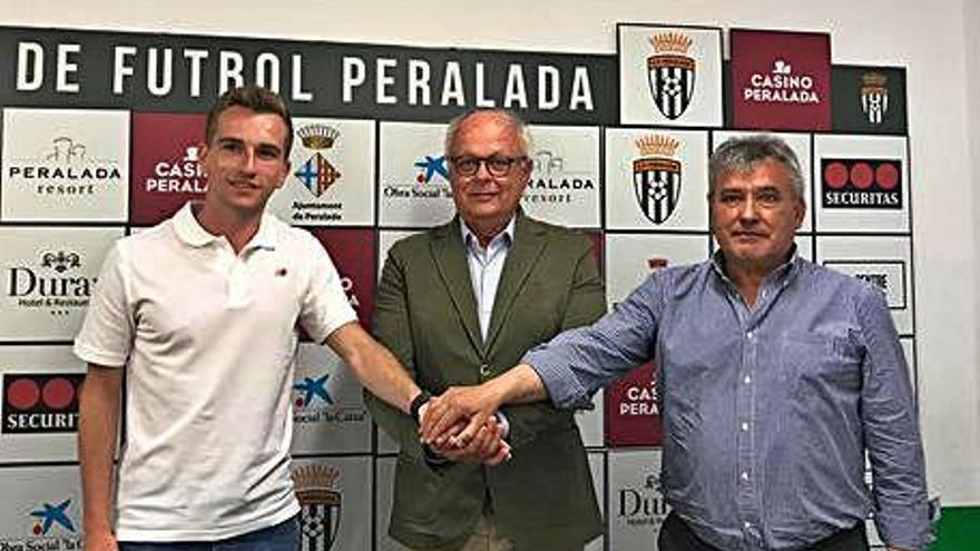 Carbó, Llobet i Santos, ahir a Peralada.