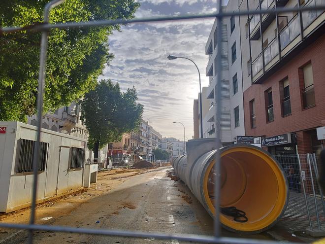 Las obras de transformación de la calle Pagés del Corro, en Triana