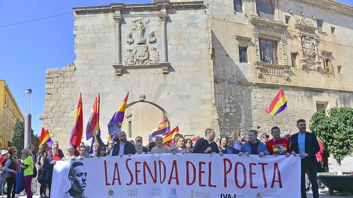 Así fue el inicio de la Senda del Poeta en Orihuela el año pasado