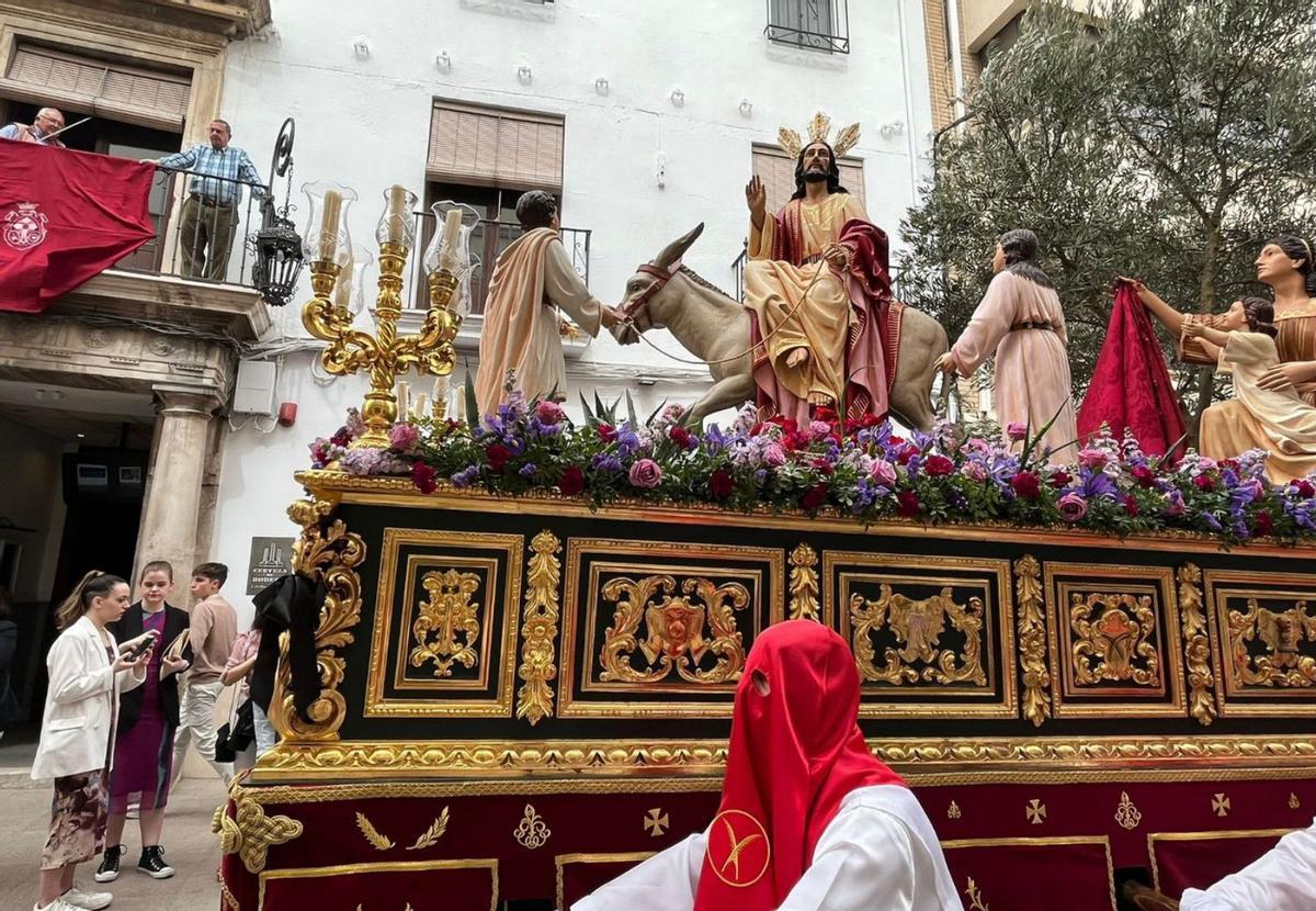 Imagen de la procesión de la Pollinica por las calles de Priego de Córdoba. | R.C.C./MORENO/CÓRDOBA/REQUENA/CASAVI