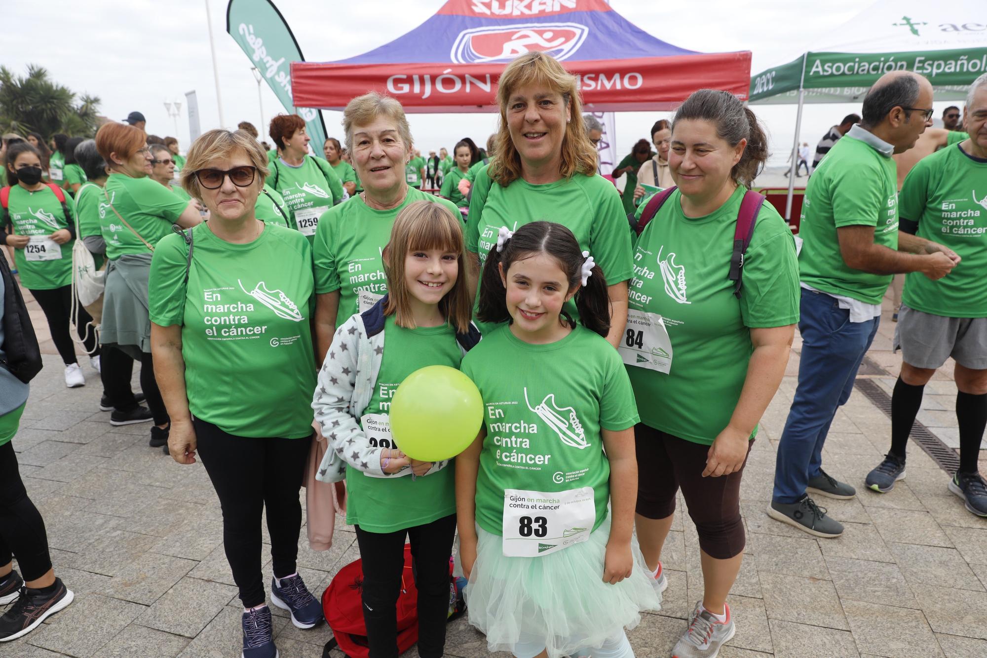 Marcha contra el cáncer en Gijón