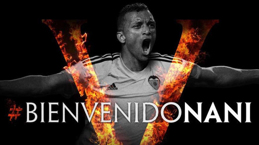 OFICIAL: Nani, primer fichaje del Valencia CF