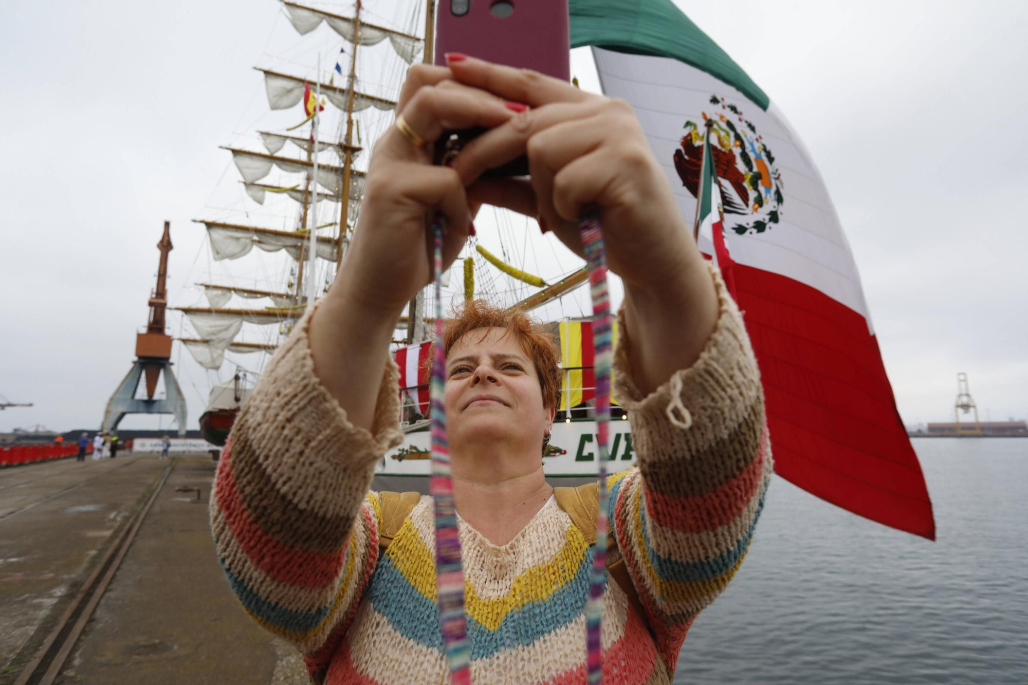 En imágenes: Así es el «Cuauhtémoc», el imponente barco de México que acaba de llegar a Gijón