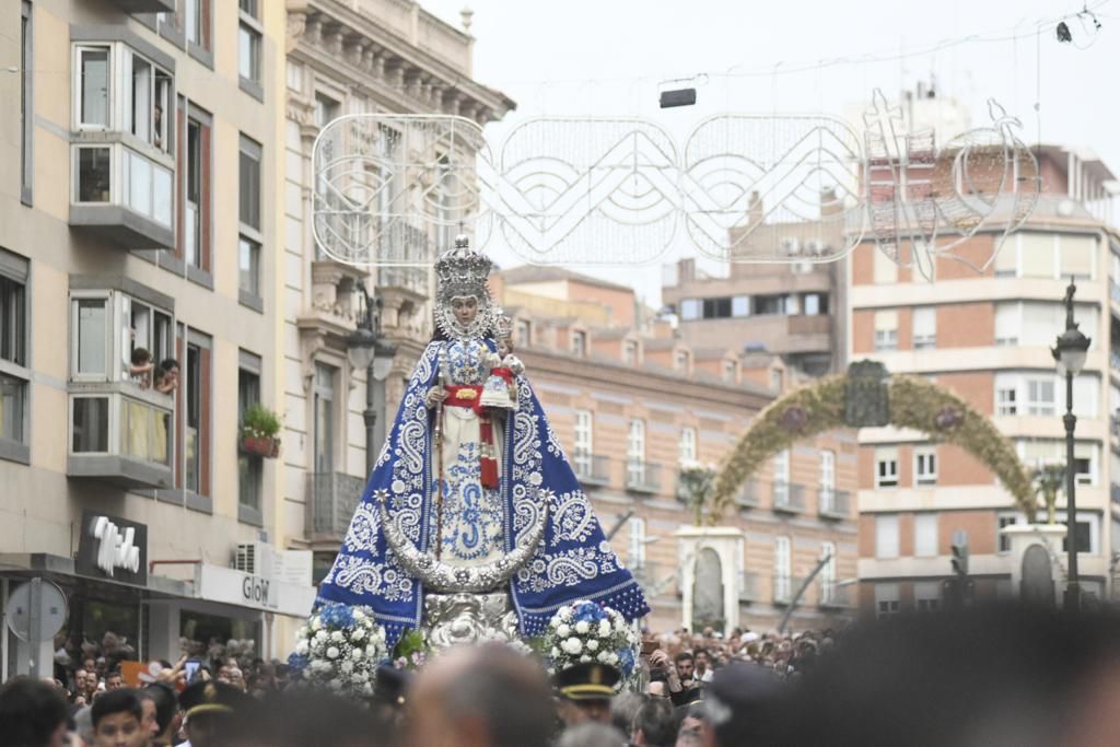 Romería de Murcia: primer tramo del recorrido de la Fuensanta