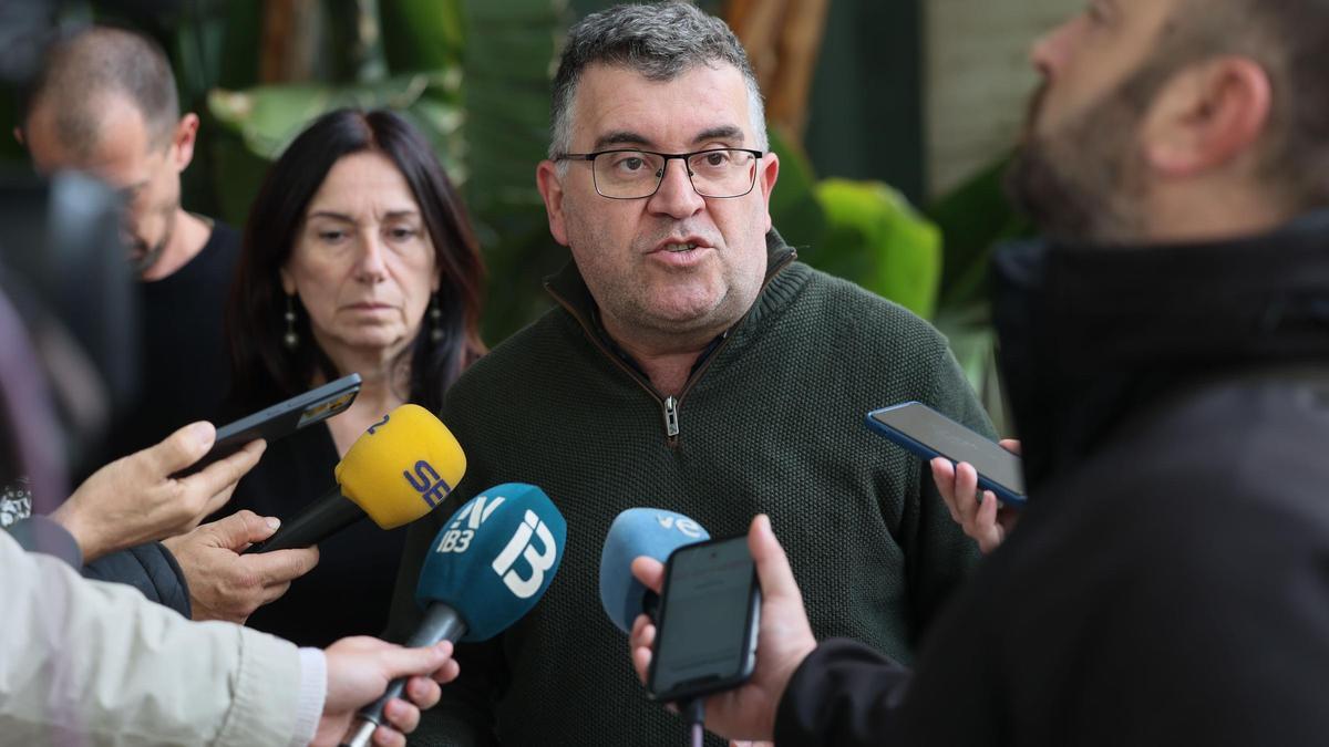Joan Simonet durante la rueda de prensa.
