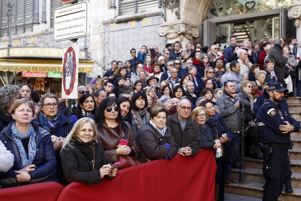 Los Reyes en el Mercado Central de Valencia