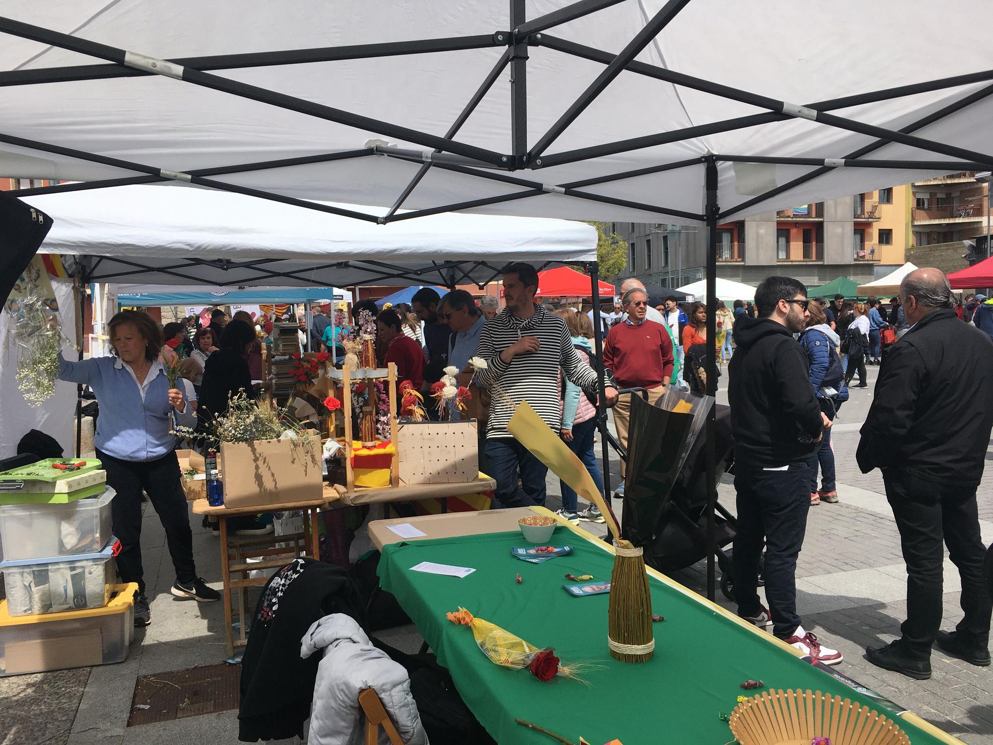 Les imatges de la diada de Sant Jordi a Puigcerdà