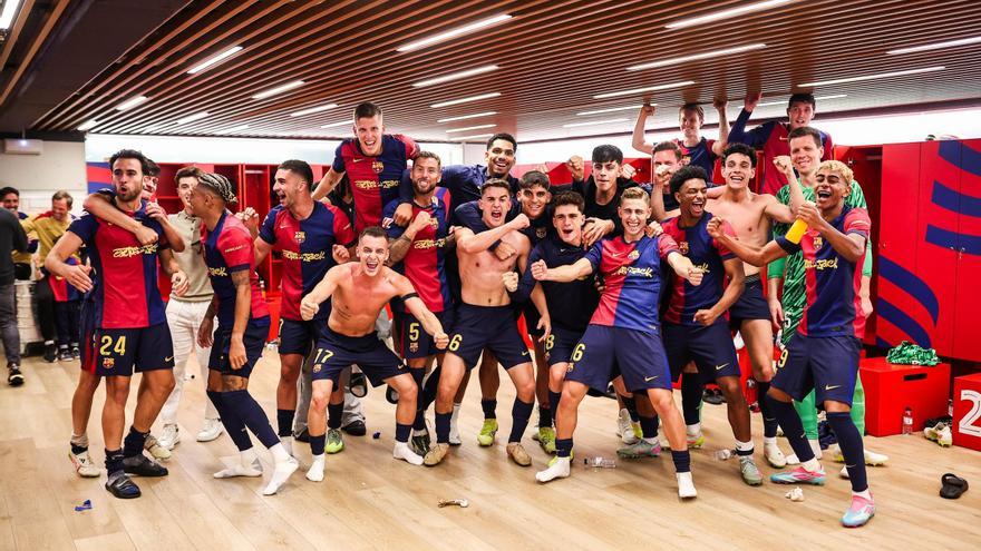 ¡Locura en el vestuario del Barça! Así celebran los jugadores la victoria en el clásico