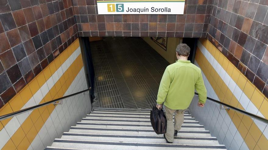 La estación de metro, aún como Joaquín Sorolla.