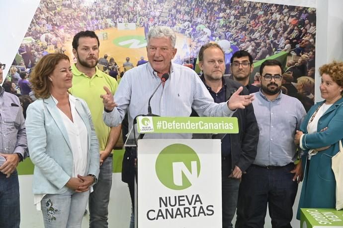 Noche electoral en Nueva Canarias, con euforia por los buenos resultados