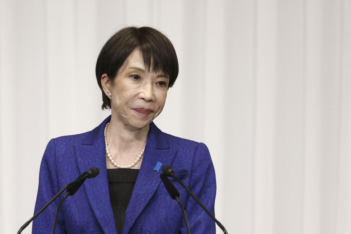 La primera ministra de Japón, Sanae Takaichi, líder del gobernante Partido Liberal Democrático (PLD), el 9 de febrero en Tokio.