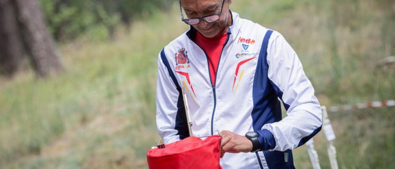 Miguel Ángel García Grinda, múltiple campeón nacional, durante una prueba. | | LP/DLP