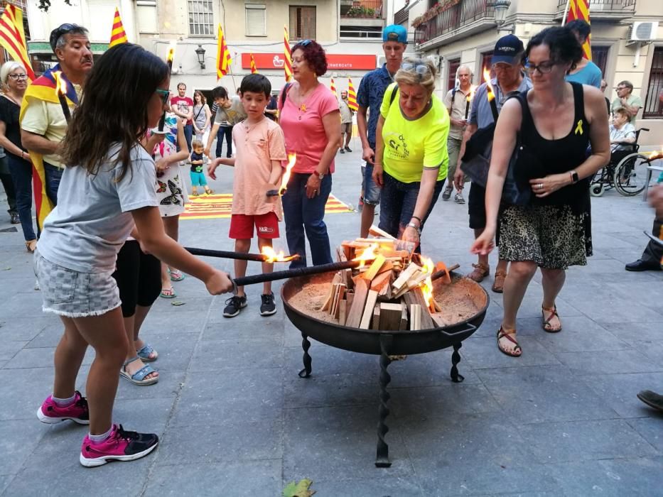 La Flama del Canigó arriba a Sant Vicenç