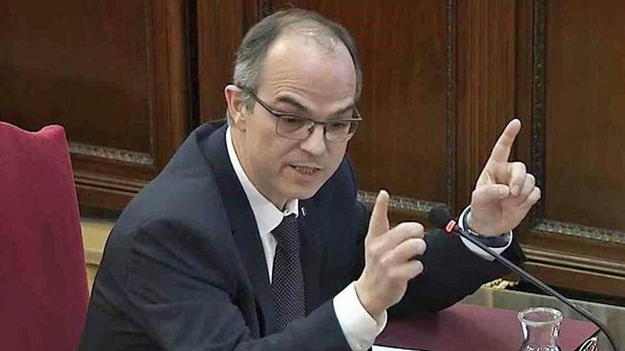 Jordi Turull, durant el judici davant el Tribunal Suprem.