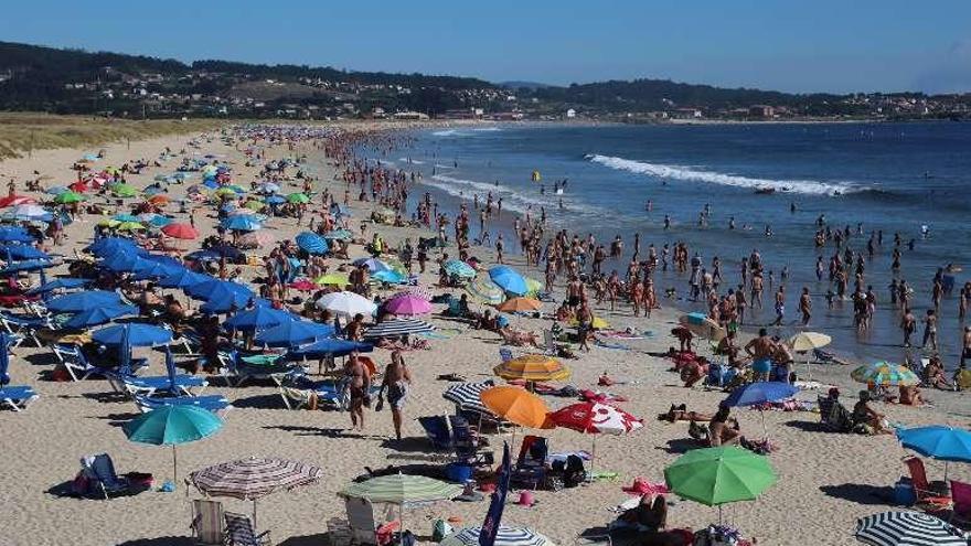 La playa grovense de A Lanzada. // Muñiz