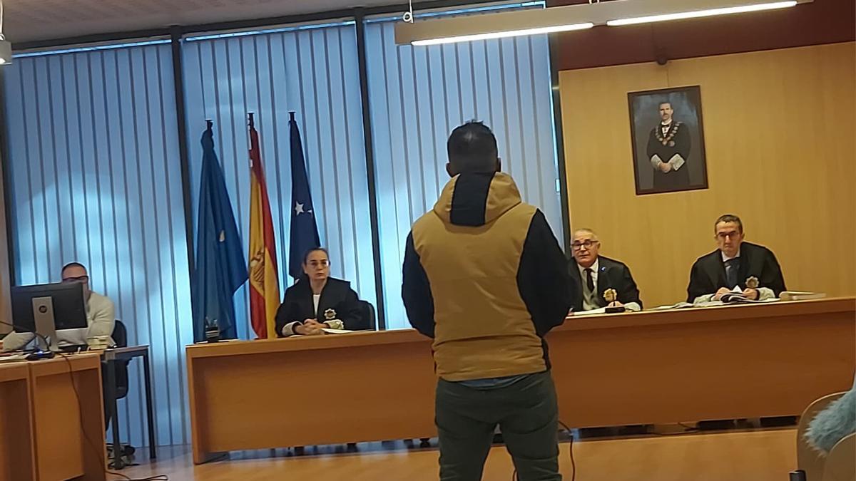 El acusado, durante la vista oral.