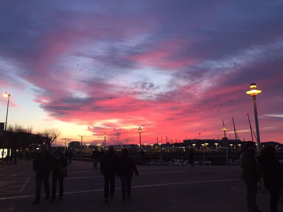 Atardecer en Gijón.