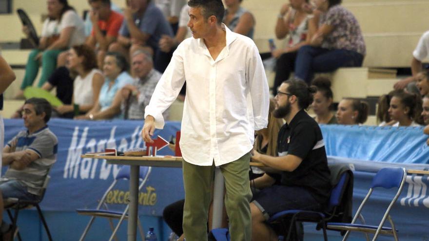 Francis Tomé, en un partido de esta temporada del CB Marbella La Cañada.