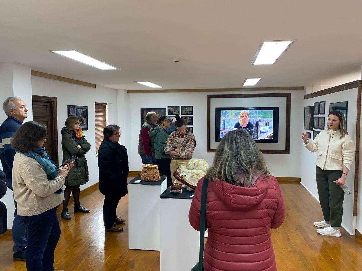 Analía Pello, durante un momento de la presentación de la muestra.