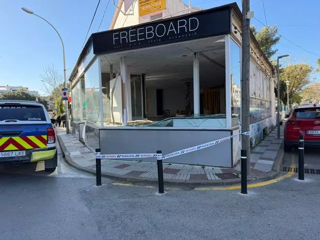 Els efectes de l'episodi de vent a Platja d'Aro, en imatges