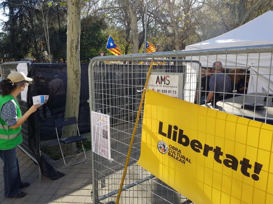 Mallorquines en la manifestación independentista de Madrid