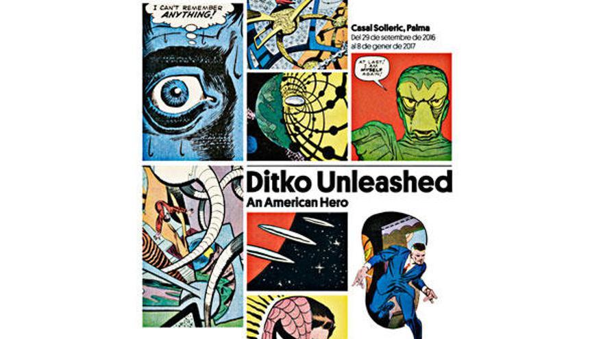 Plakat für die Ditko-Ausstellung im Casal Solleric.