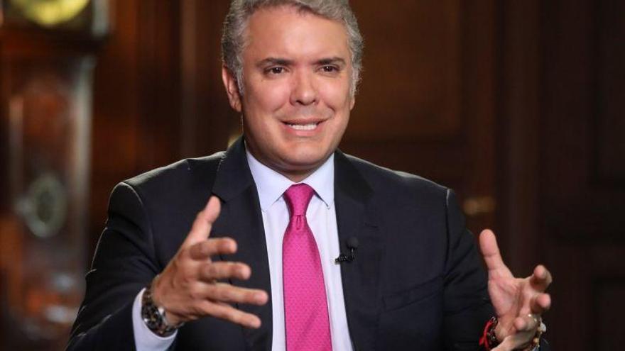 Duque acusa a Maduro de &quot;sostener al narcotráfico&quot; y &quot;albergar terroristas&quot; en Venezuela