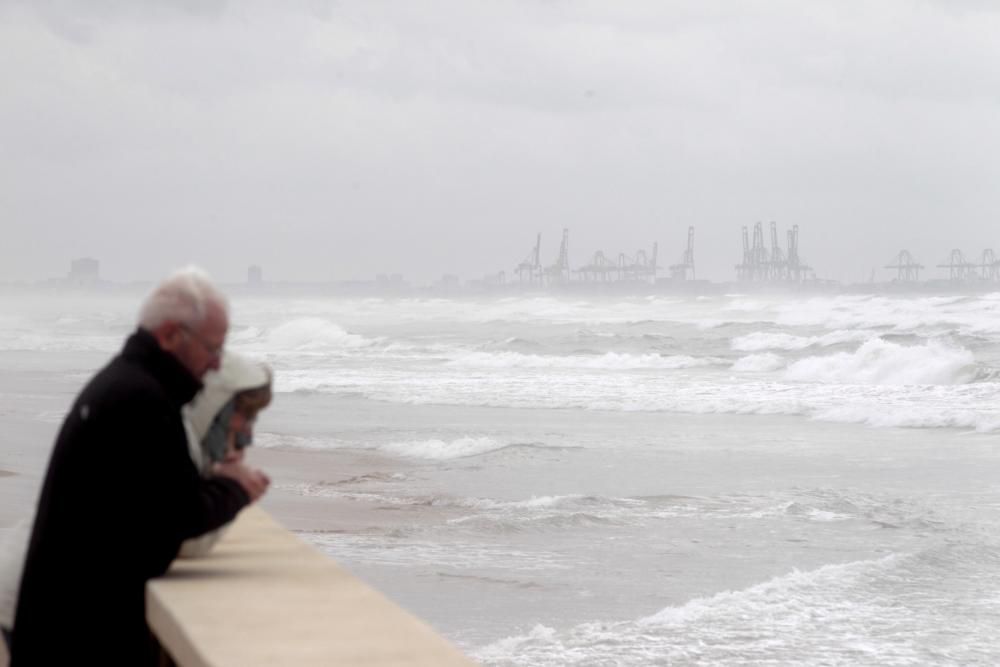 Temporal marítimo en Valencia