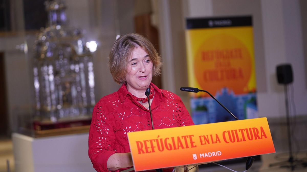 Rivera de la Cruz durante la presentación de la programación de 'Refúgiate en la Cultura'.