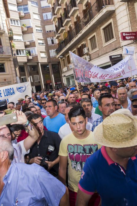 Tensión en la protesta de los agricultores