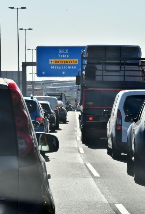 03/02/2020 TELDE.  Reteciones en la carretera GC-3 y GC-1, Jinamar y Marpequeña. Fotógrafa: YAIZA SOCORRO.  | 03/02/2020 | Fotógrafo: Yaiza Socorro