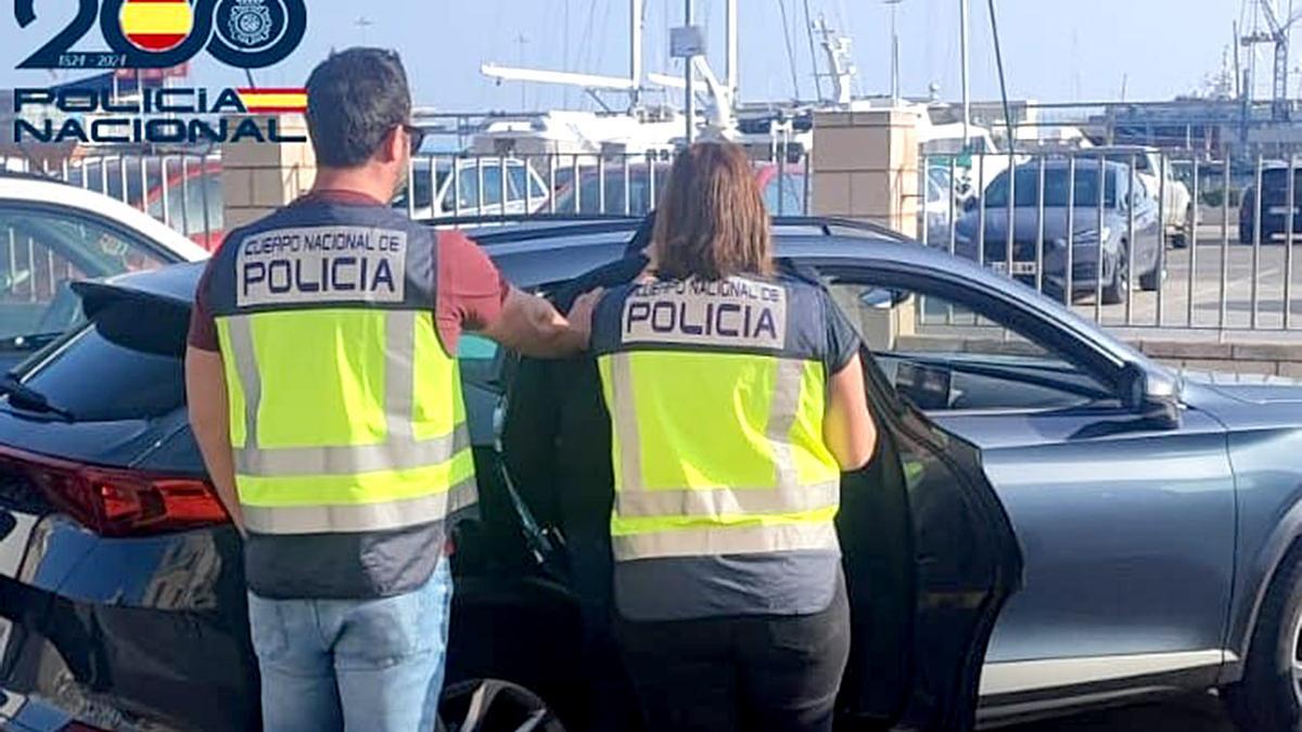 Imagen de uno de los detenidos. La operación policial también se ha desarrollado en Denia (Alicante).