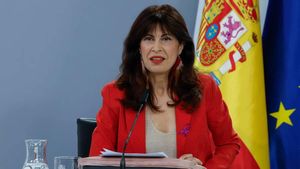 La ministra de Igualdad, Ana Redondo, ha presentado el macroestudio sobre trata en España.