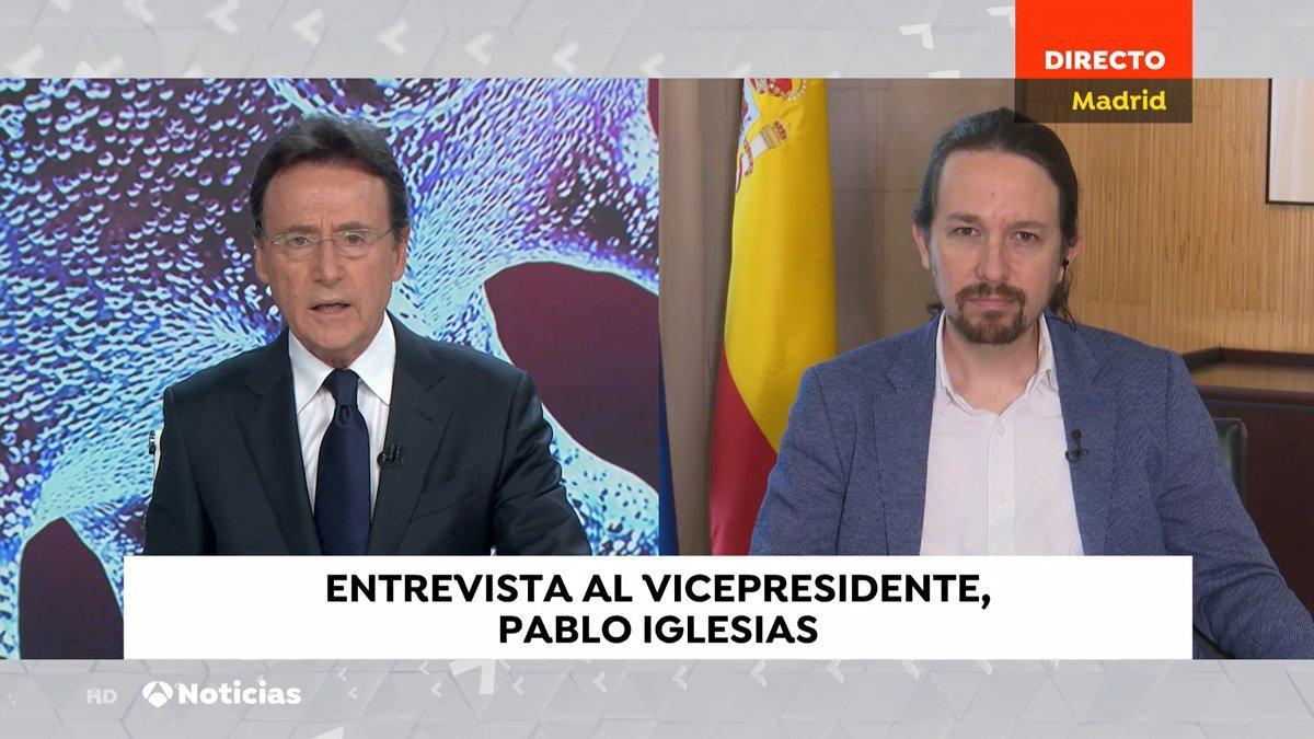 Matías Prats y Pablo Iglesias