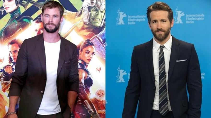 Chris Hemsworth y Ryan Reynolds.