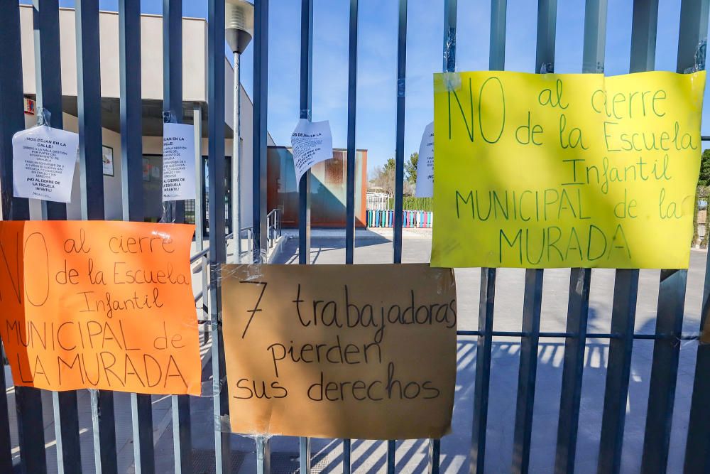 Un juzgado ha ordenado al Ayuntamiento la reapertura de la Escuela Infantil de La Murada tras el cierre municipal
