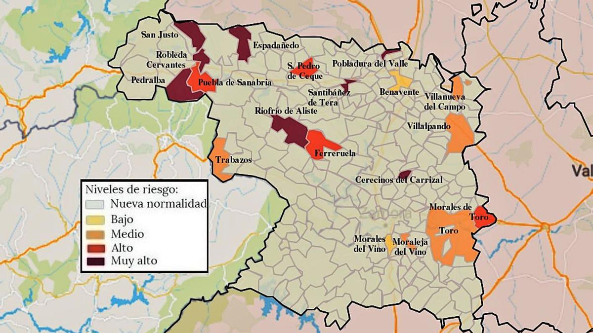 Las 20 localidades con algún contagio en los últimos 14 días en la provincia de Zamora | L.O.Z.