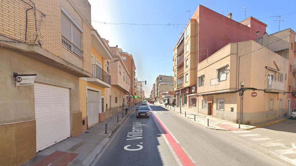 La CV-50 a su paso por Vilamarxant.