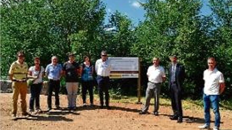 La inauguració de l&#039;aparcament amb totes les autoritats.