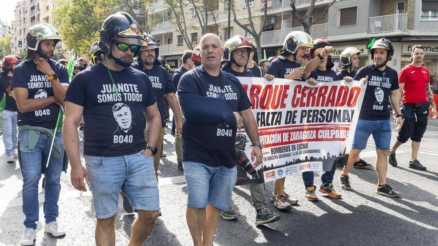 Los bomberos de la DPZ suspenden sus movilizaciones: estos son los motivos