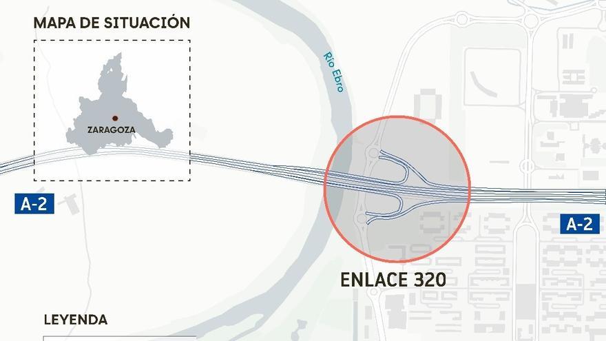 Inician las obras del tramo de la Ronda Norte de la autovía A-2 de Zaragoza con grandes afecciones esta semana