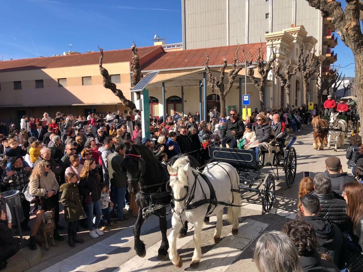 Carruatges participants a les Festes de Sant Antoni Abat d'Olesa