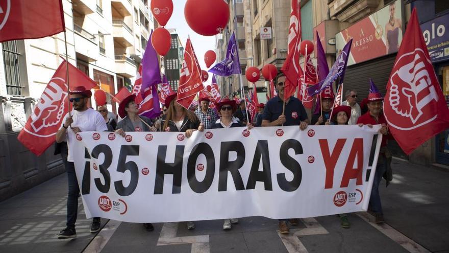 La manifestación del Primero de Mayo en la capital.