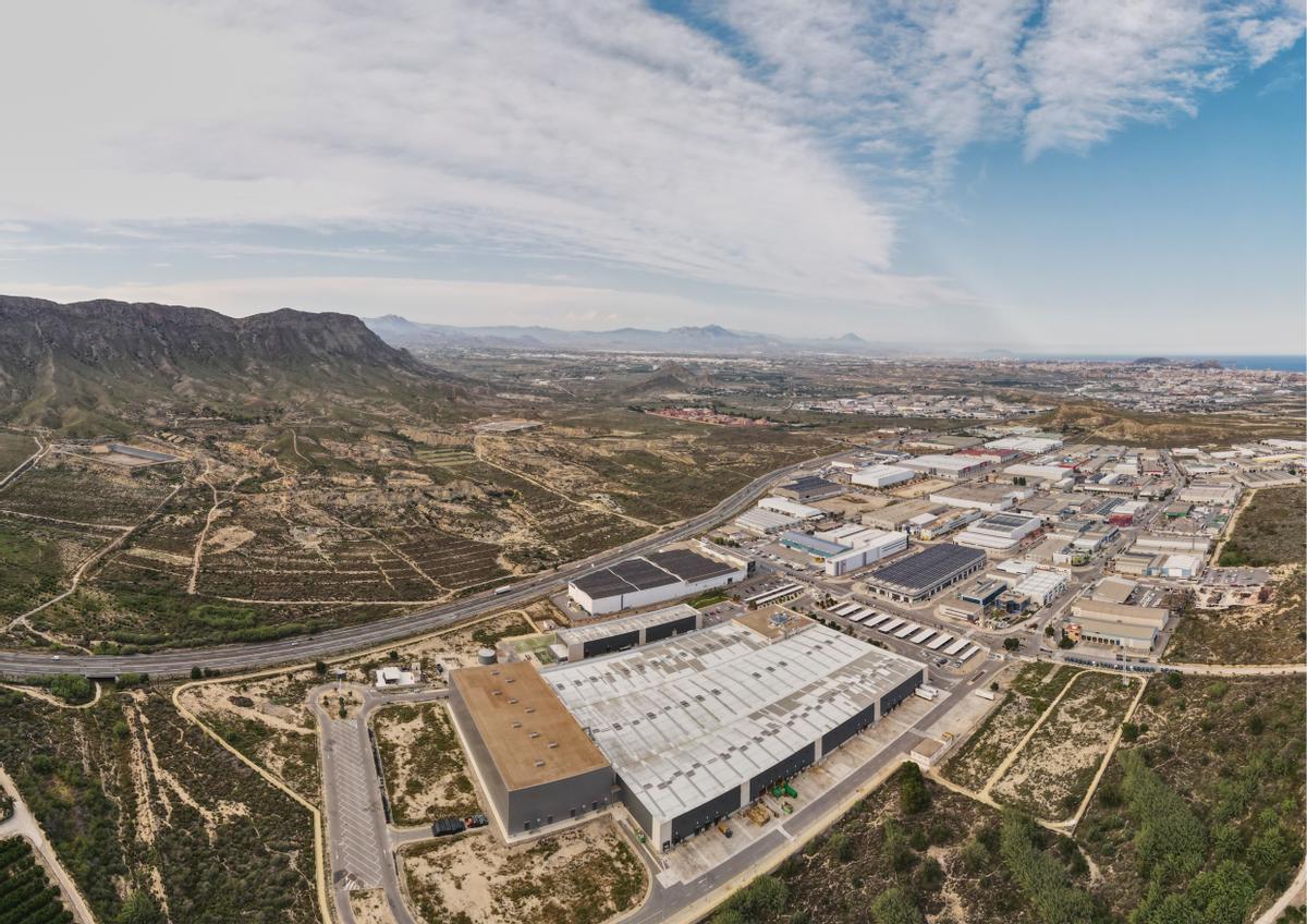 Un polígono industrial en la provincia.