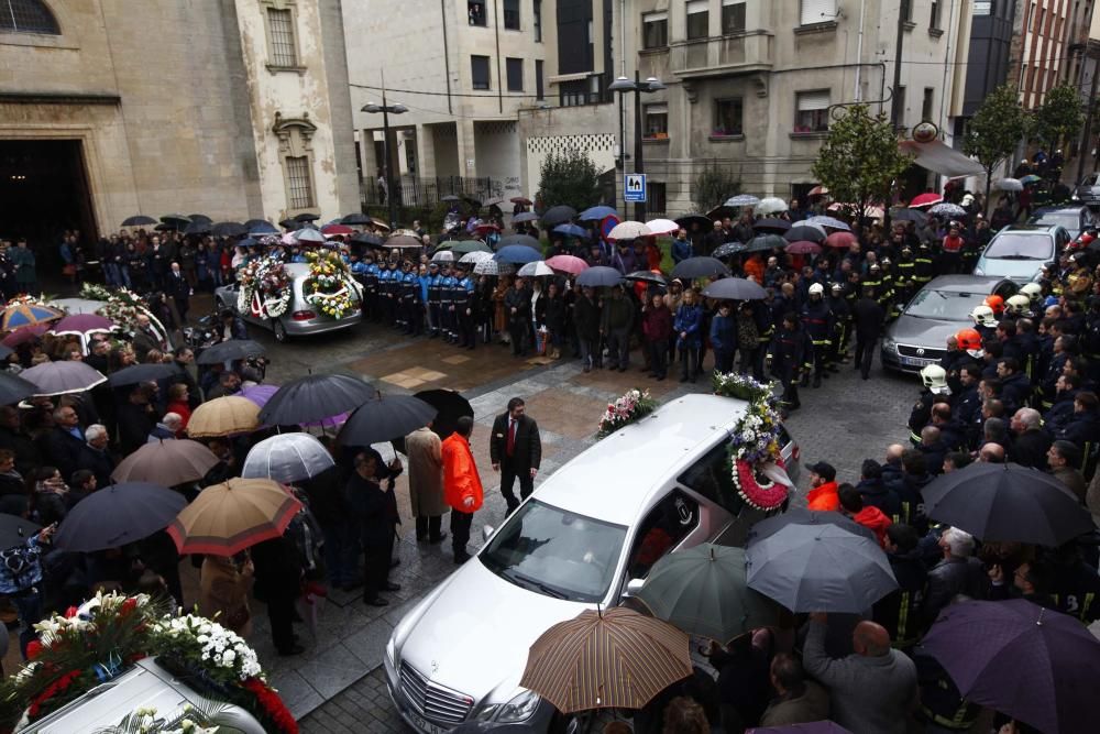 Funeral por Eloy Palacio, bombero fallecido en Oviedo