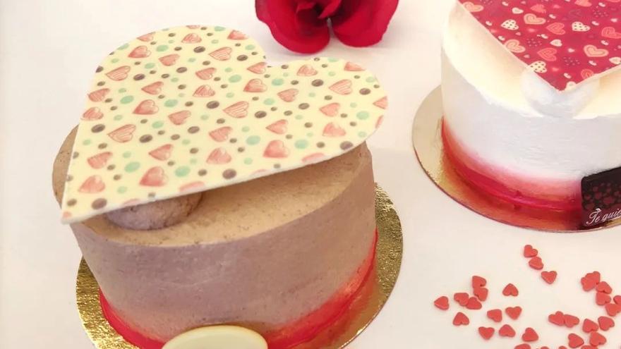 Tarta para San Valentín de la pastelería cordobesa Río Grande.