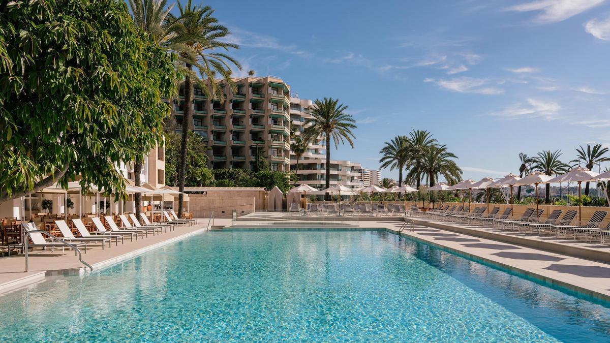 La piscina del hotel, donde se proyectará la película