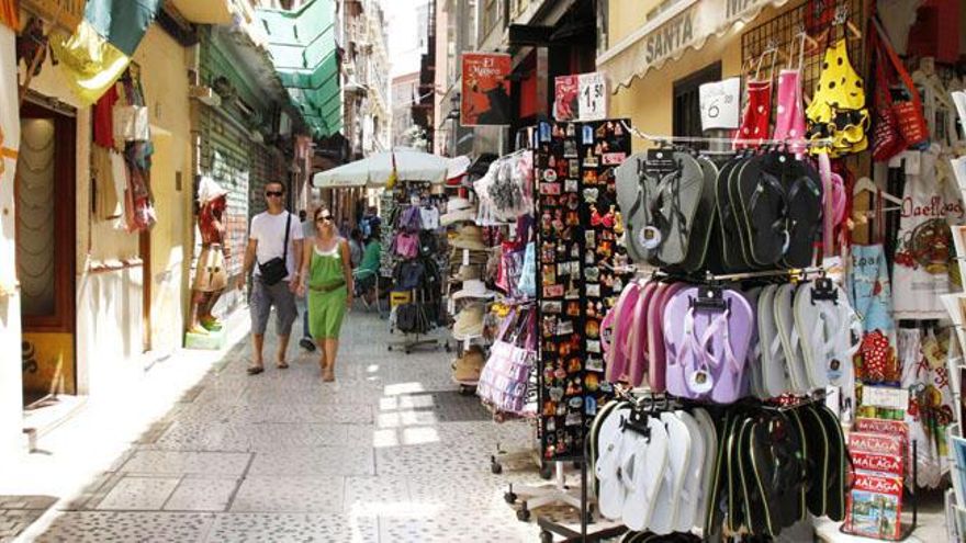 Tiendas del Centro Histórico de la capital.